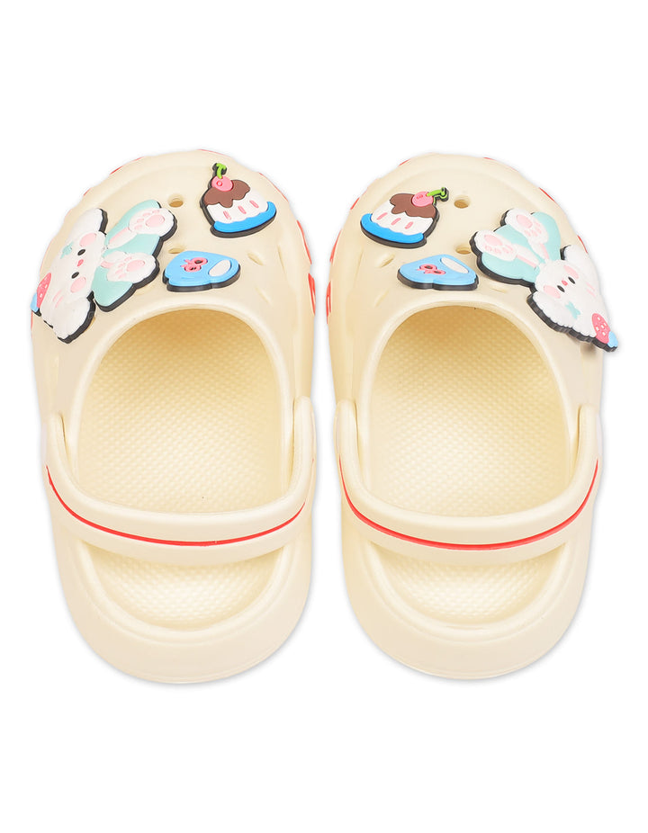 Girl Crocs with Bunny and Sweet Treats Charms Beige at Zubaidas Official Pakistan