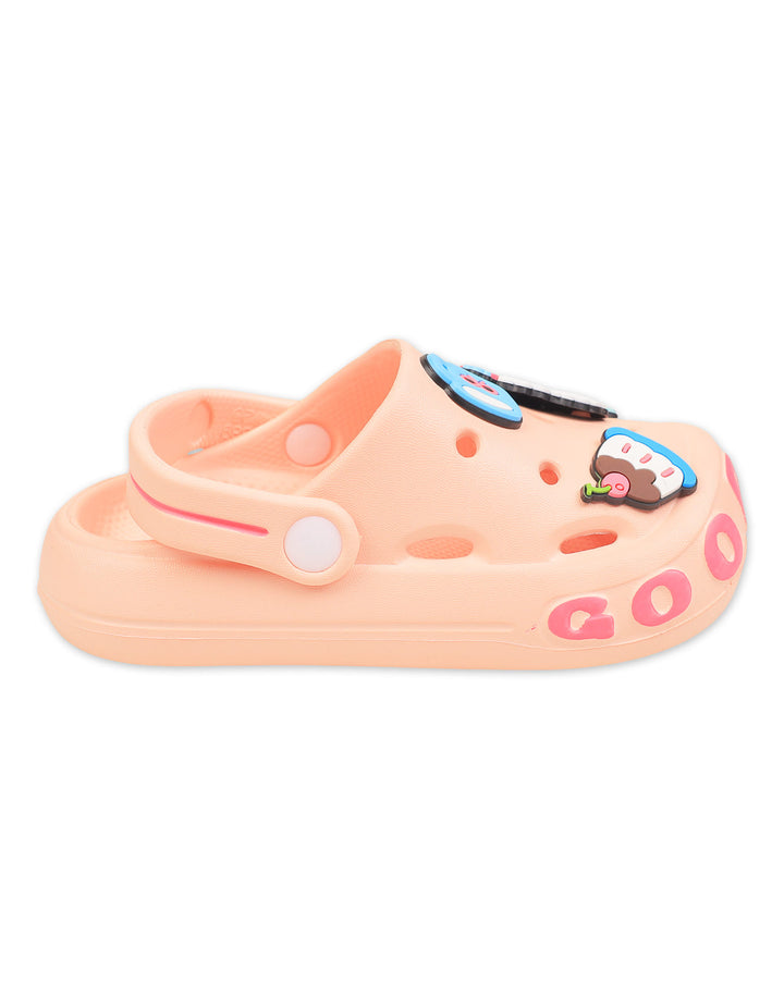 Girl Crocs with Bunny and Sweet Treats Charms Peach at Zubaidas Online Pakistan