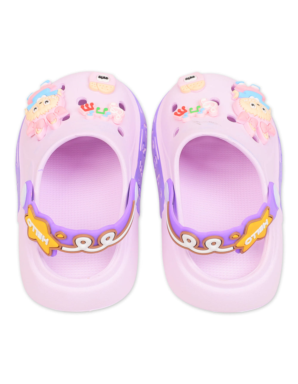 Girl Crocs with Musical Notes and Cute Charms Purple at Zubaidas Official Pakistan