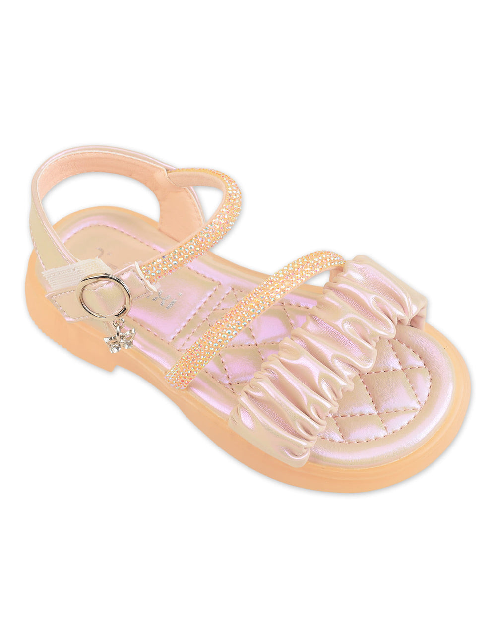 Girl Sandals Ruffle Shimmer Purple at Zubaidas Official Pakistan