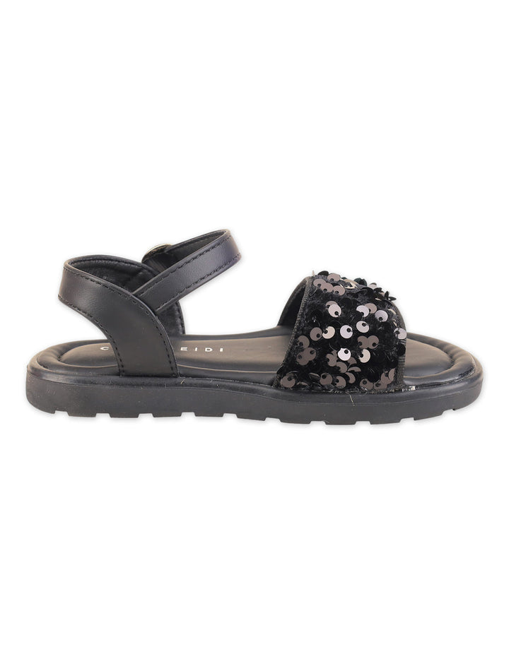 Girl Sandals Sequin Black at Zubaidas Online Pakistan