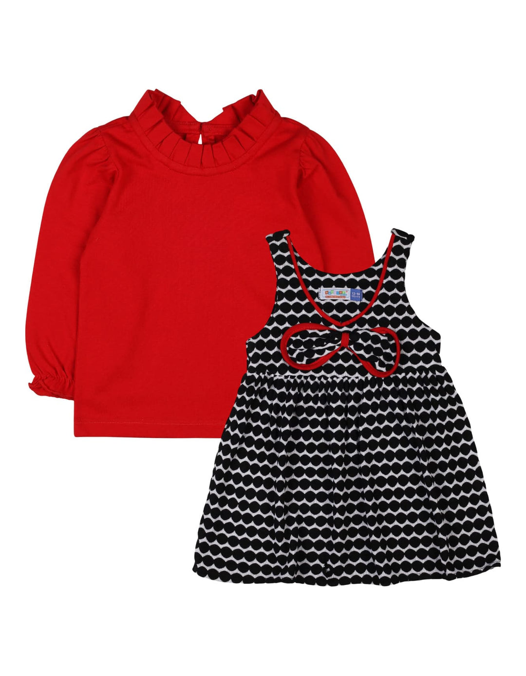Girls and Baby Girls 2 Pieces Winter Suit Sets Bambies Red at Zubaidas