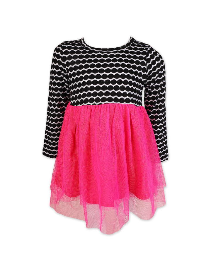 Girls Casual Clothing Bambies Black and White Scallop Bodice at Zubaidas Pakistan