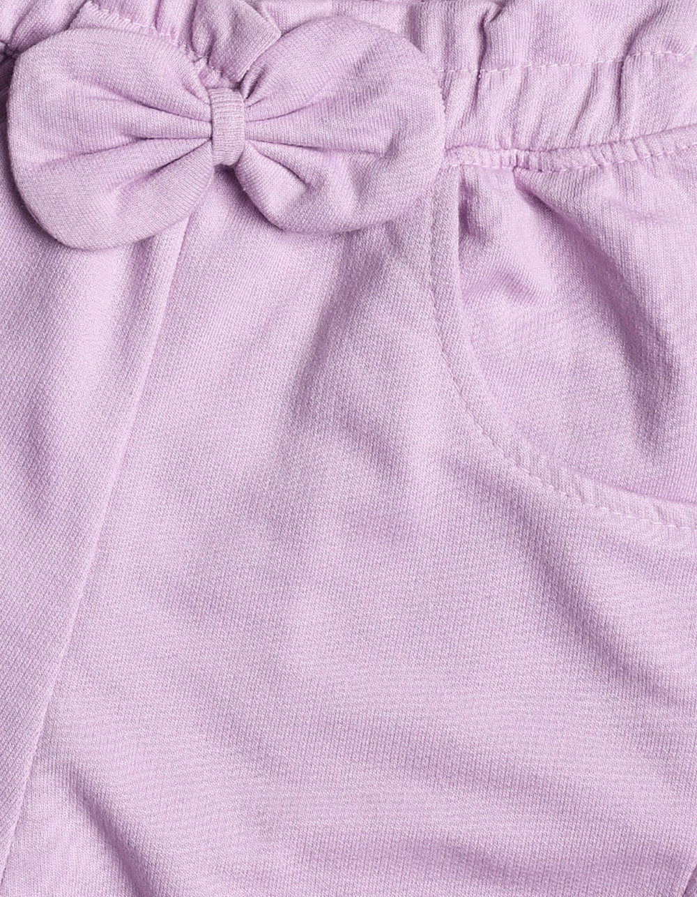Girls Casual Jooger Pants Bambies Front Bow Lilac at Zubaidas Pakistan