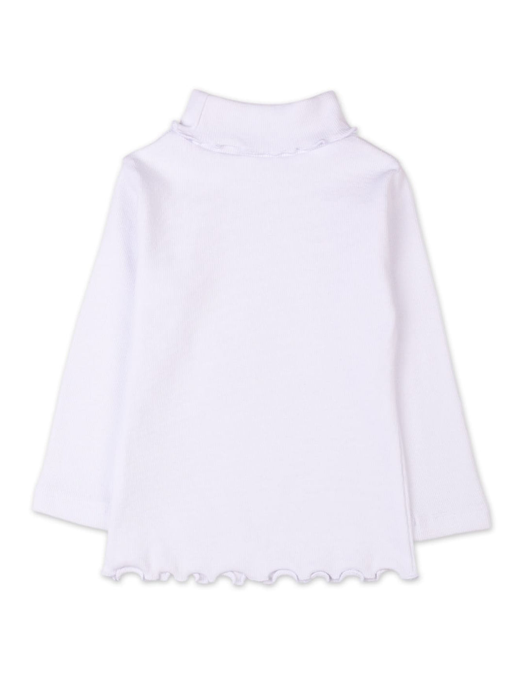 Girls High Neck with Bow Bambies White at Zubaidas Official