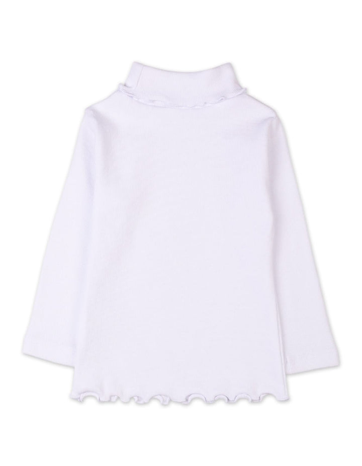 Girls High Neck with Bow Bambies White at Zubaidas Official