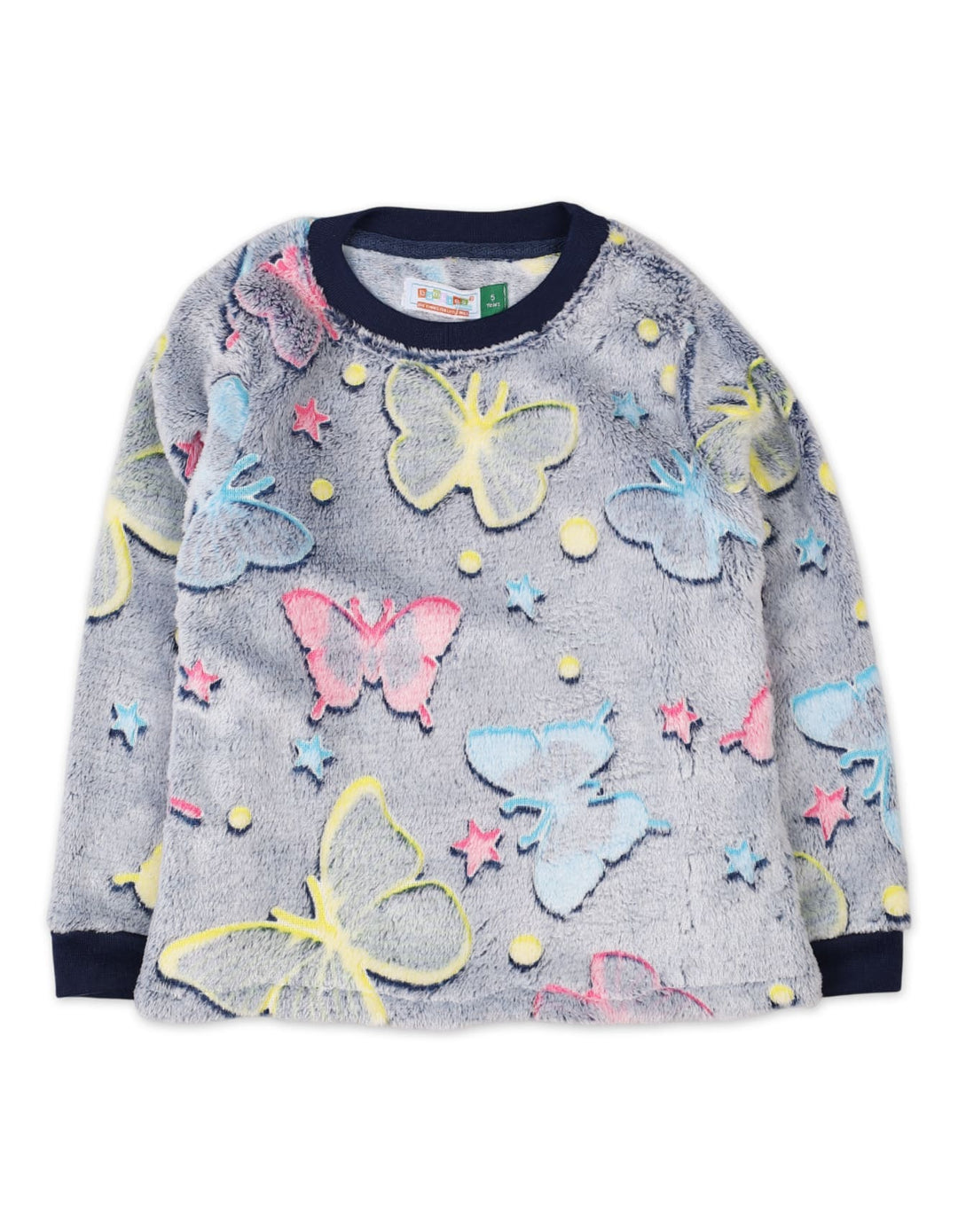 Girls Night Suit Sets Bambies Butterfly Grey at Zubaidas Pakistan