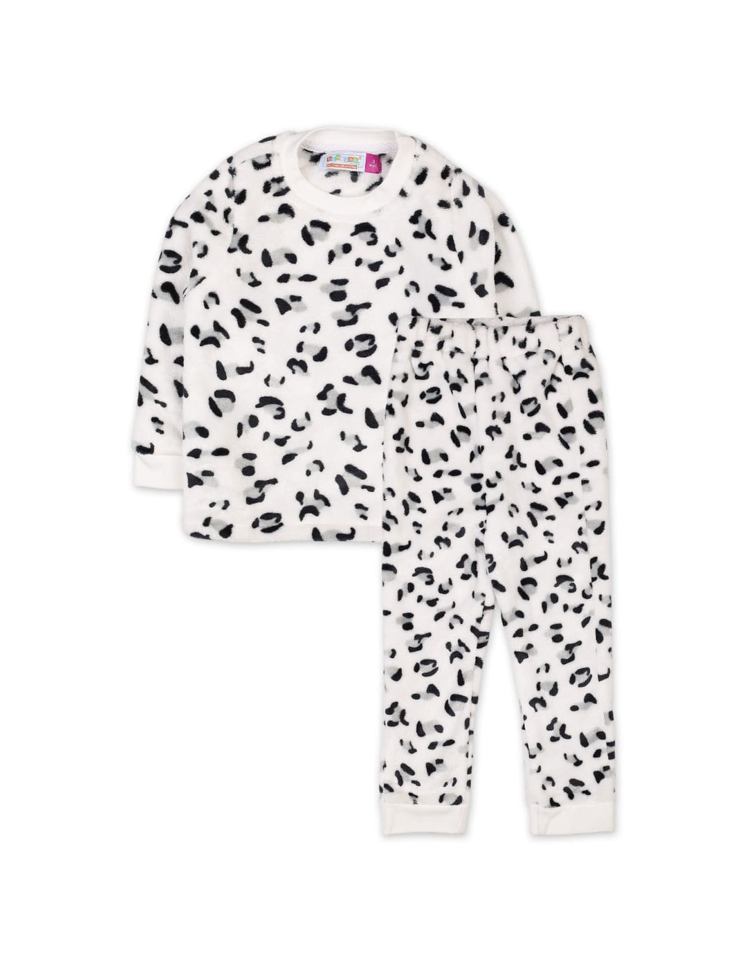 Girls Night Suit Sets Bambies Dalmatian White at Zubaidas
