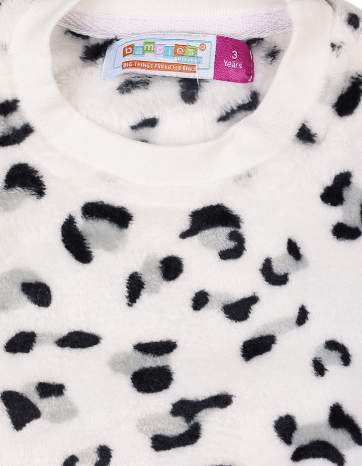 Girls Night Suit Sets Bambies Dalmatian White at Zubaidas - Pakistan’s No 1 and most trusted baby and kids store for over 50 years