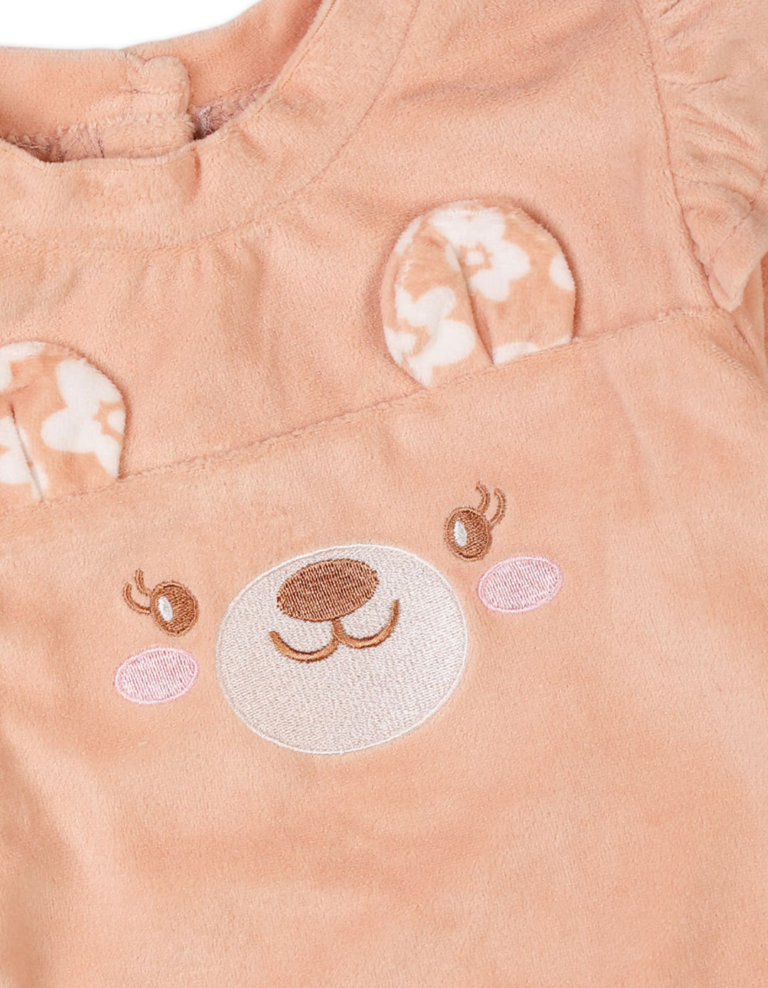 Girls Peach Winter Outfit Sets Bambies Matching Floral Bottoms at Zubaidas Official