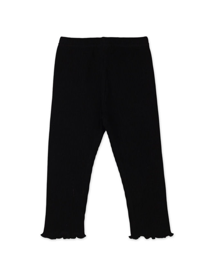 Girls Ribbed Pants Bambies Bow Detail Black at Zubaidas Official Pakistan