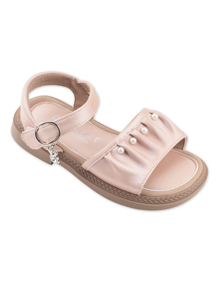 Girls Sandals Pearl Ruffle Pink at Zubaidas Best Online Baby and Kids Store in Pakistan