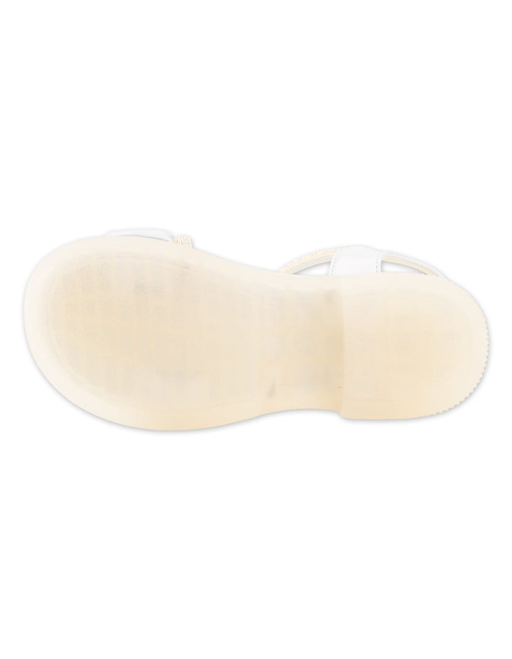 Girls Sandals Ruffle and Rhinestones White at Zubaidas Best Online Baby and KIds Store in Pakistan