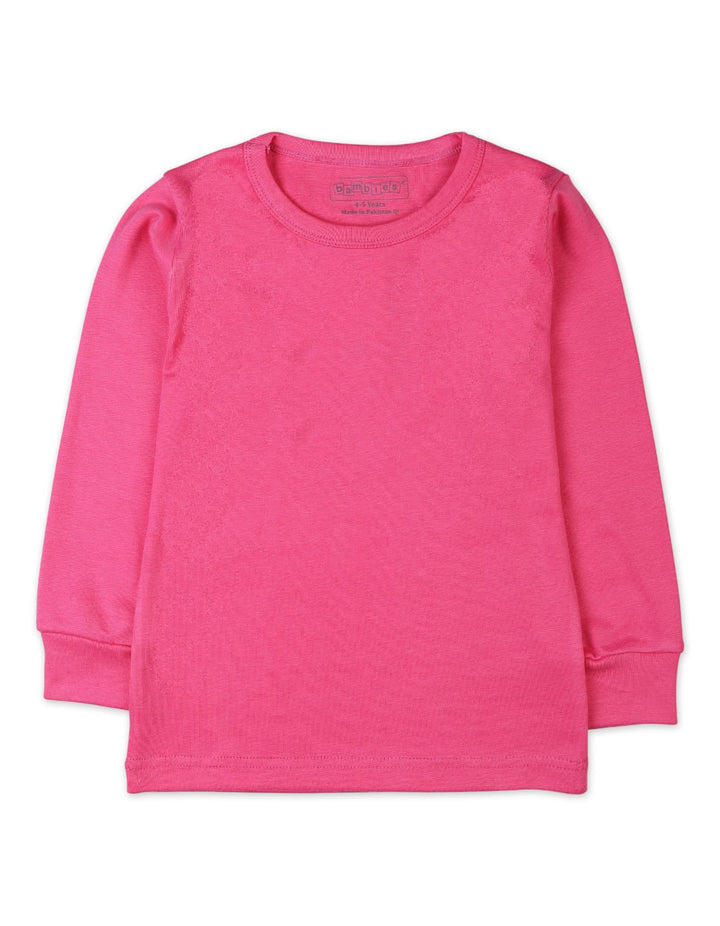 Girls Thermal Suit Set Bambies Shocking Pink at Zubaidas Pakistan