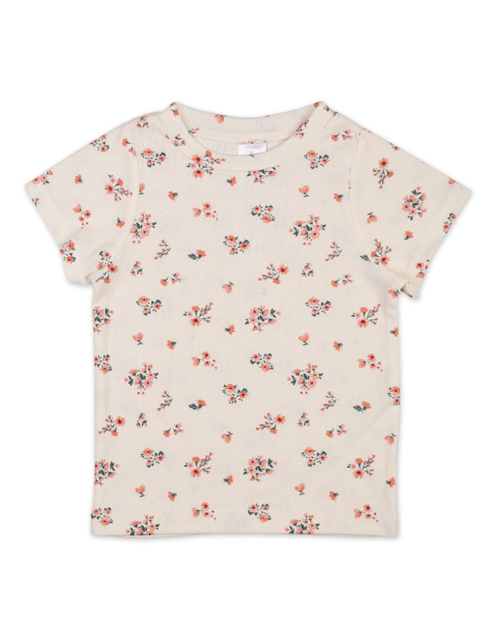 Girls Warm Winter Outfit Sets Bambies Floral Cream at Zubaidas Online Store