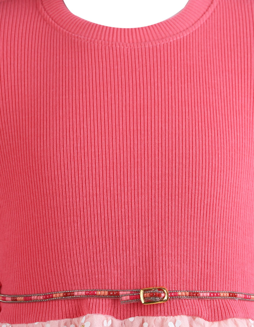 Girls Winter Dresses Bambies Floral Mesh Pink at Zubaidas Pakistan