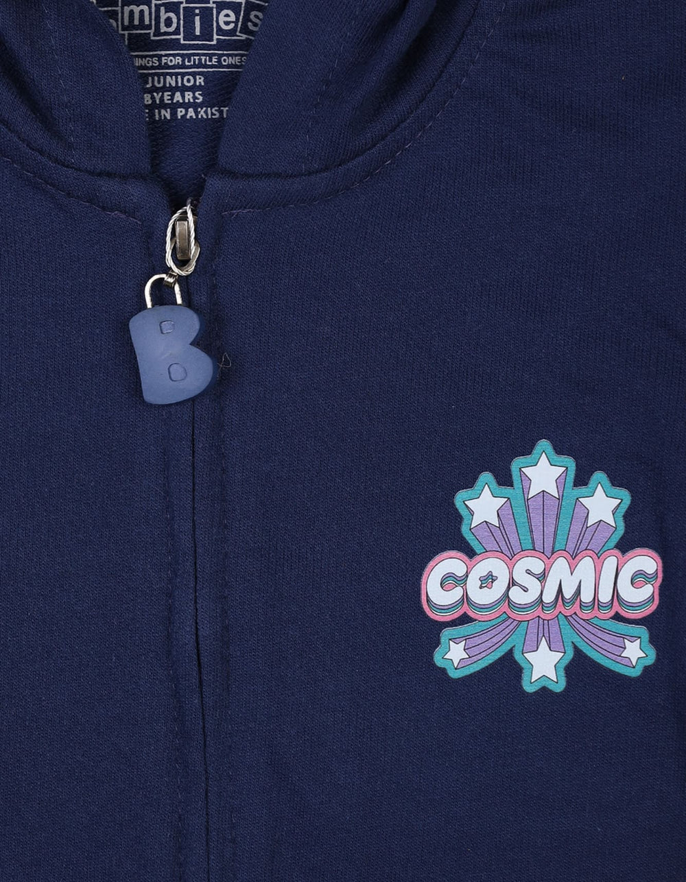 Girls Winter Hooded Jackets Bambies Cosmic Navy Blue at Zubaidas Pakistan