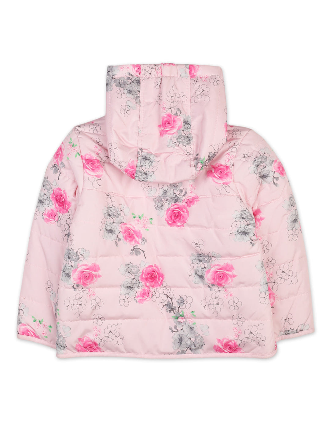 Girls Winter Padded Jackets Bambies Floral Pink at Zubaidas Official Pakistan