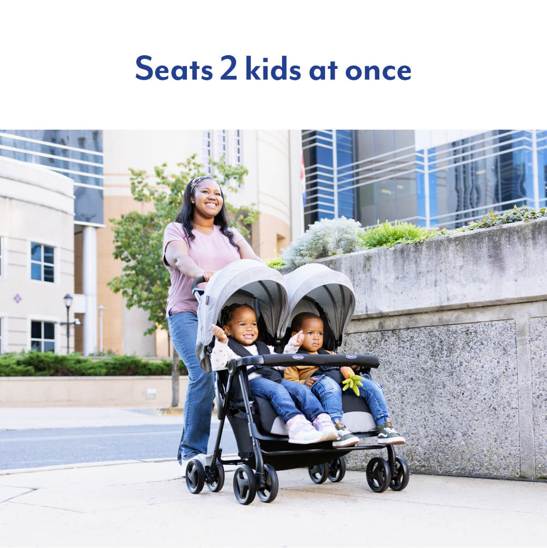 Graco Lightweight Double Pushchair Steeple Grey at Zubaidas Online Pakistan