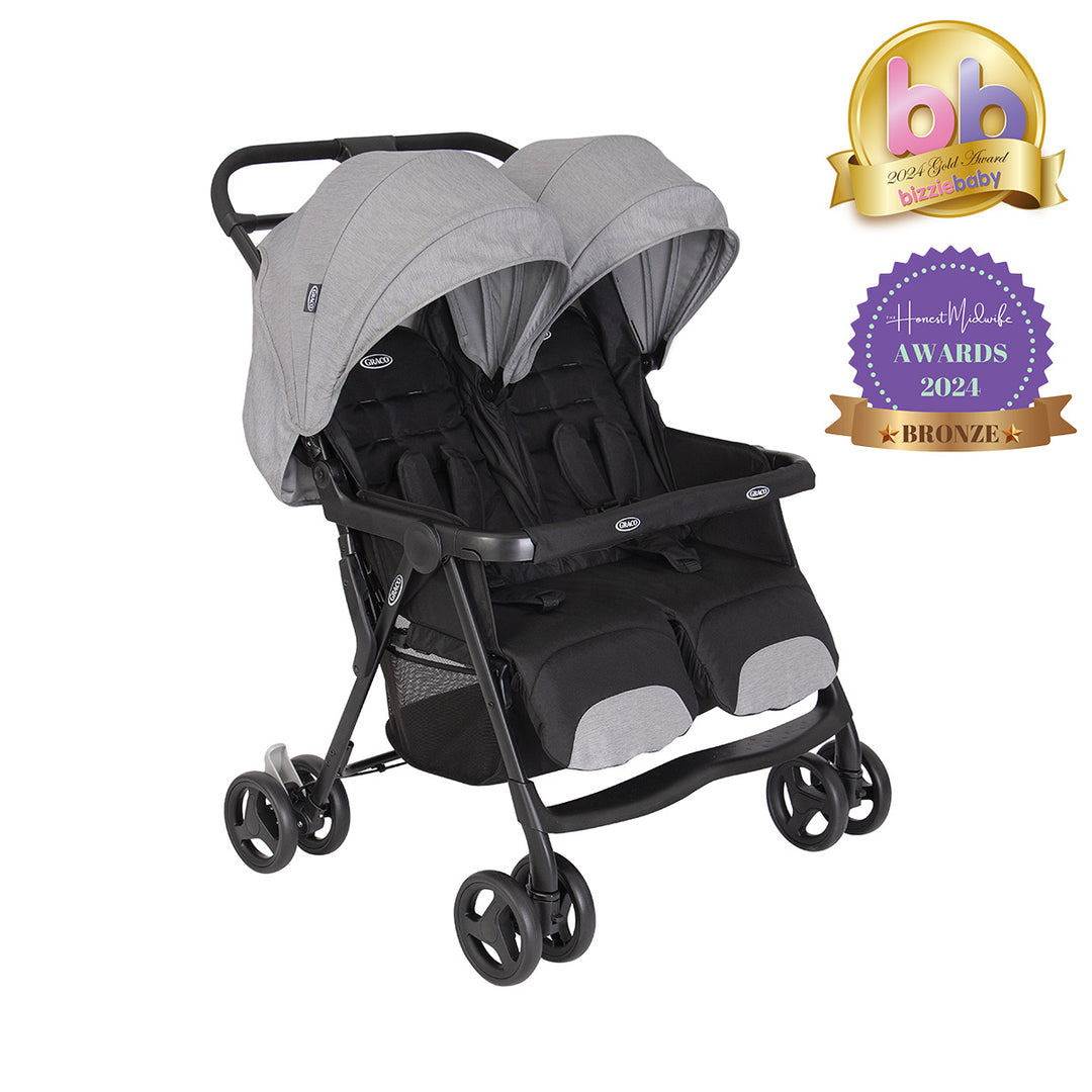 Graco Lightweight Double Pushchair Steeple Grey at Zubaidas Pakistan