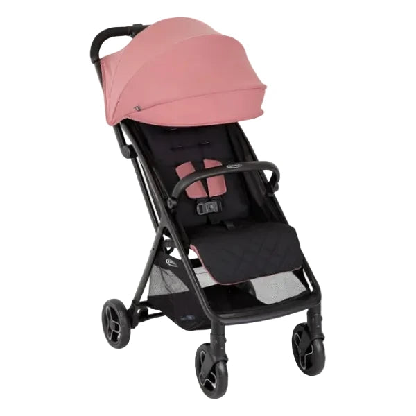 Graco Myavo Quick Folding Pushchair with Raincover Dusty Rose GS2107AADST000 at Zubaidas