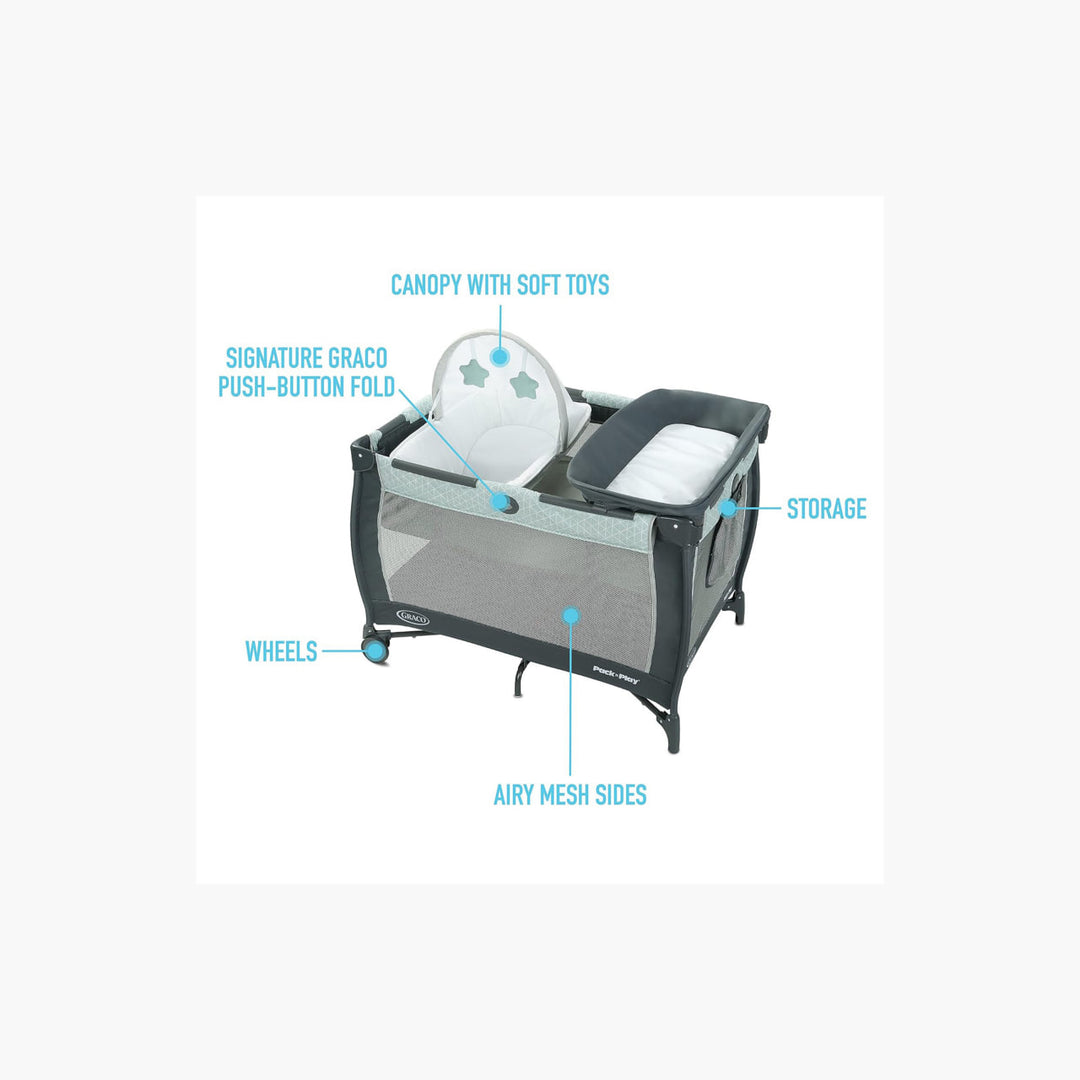 Graco Pack N Play Care Suite Playard Zagg 9AR150ZAGCA 2083023 at Zubaidas Online Pakistan