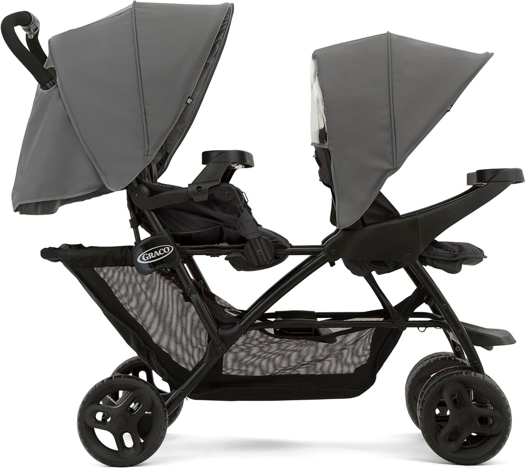 Graco Stadium Duo Tandem Pushchair Double Stroller Titanium 6L199TTNEU at Zubaidas Online Pakistan