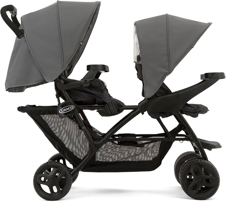 Graco Stadium Duo Tandem Pushchair Double Stroller Titanium 6L199TTNEU at Zubaidas Online Pakistan