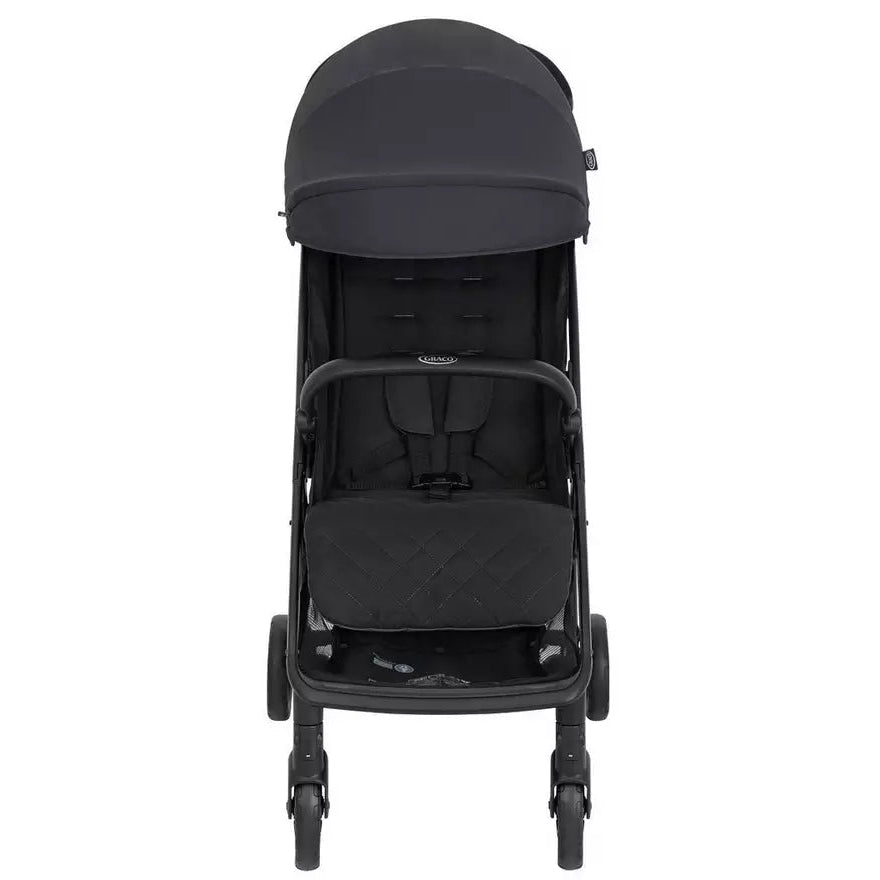 Graco travel system Myavo Trio Quick-Folding Cabin Size Stroller with SnugLite i-Size Car Seat and Carrycot Midnight G-GT2107CAMDN00 at Zubaidas Pakistan