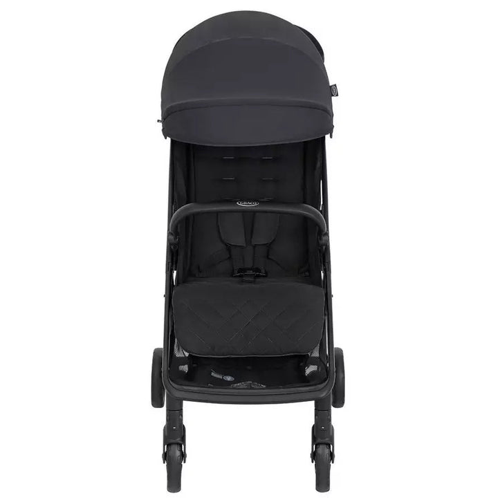 Graco travel system Myavo Trio Quick-Folding Cabin Size Stroller with SnugLite i-Size Car Seat and Carrycot Midnight G-GT2107CAMDN00 at Zubaidas Pakistan