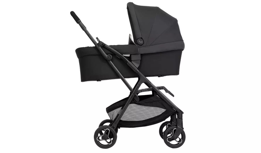 Graco travel system Myavo Trio Quick-Folding Cabin Size Stroller with SnugLite i-Size Car Seat and Carrycot Midnight G-GT2107CAMDN00 at Zubaidas Pakistan