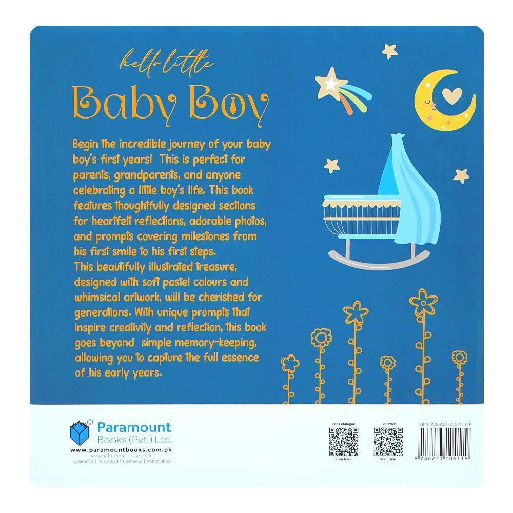 Hello Little Baby Boy Padded Book at Zubaidas Best Online Baby and Kids Store in Pakistan