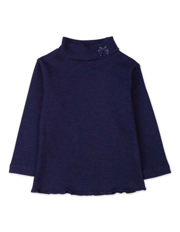 High Neck Bambies Bow Navy Blue at Zubaidas