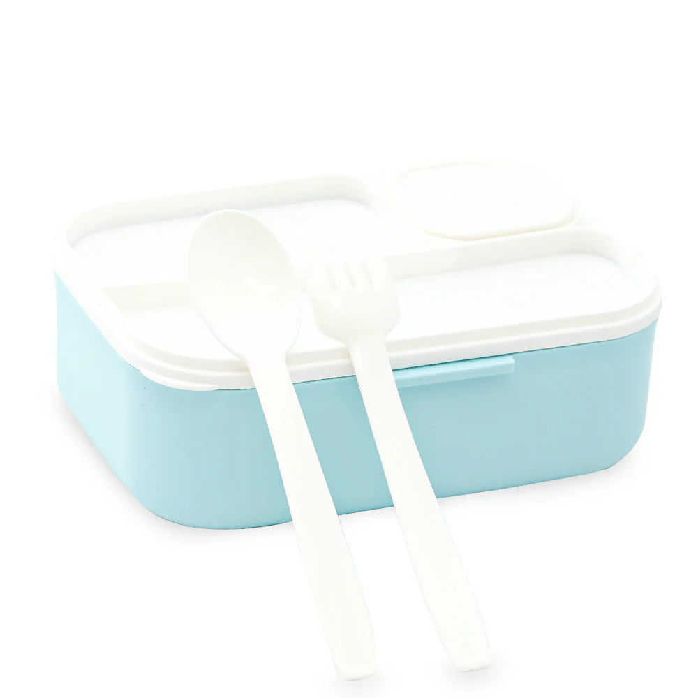 Homeatic Delux Plastic Blue 1100 ML Lunch Box with Cutlery at Zubaidas Online Pakistan