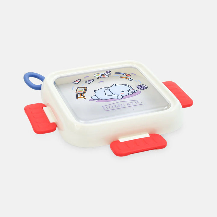 Homeatic Dreamy Friends Plastic Blue 1 Ltr Lunch Box with Cutlery at Zubaidas Best Online Baby and Kids Store in Pakistan