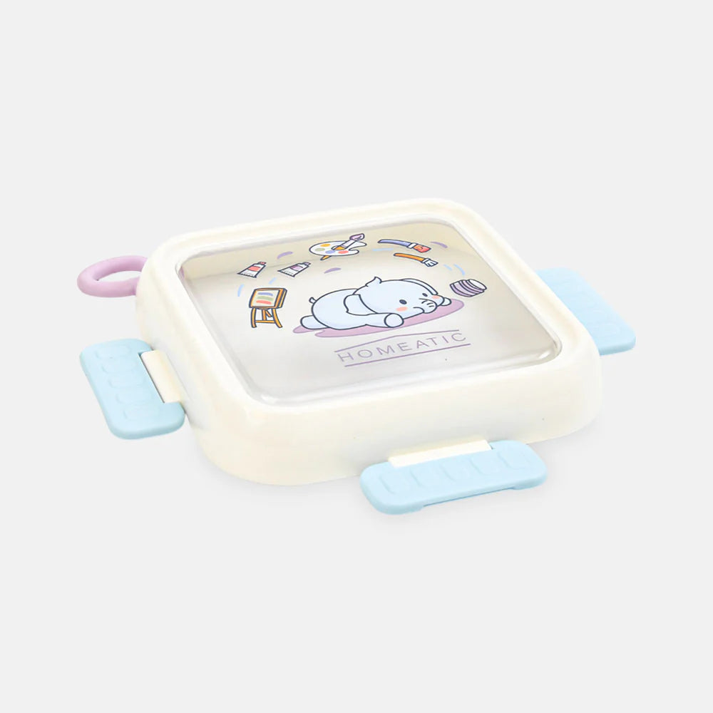 Homeatic Dreamy Friends Plastic Purple 1 Ltr Lunch Box with Cutlery at Zubaidas Best Online Baby and Kids Store in Pakistan