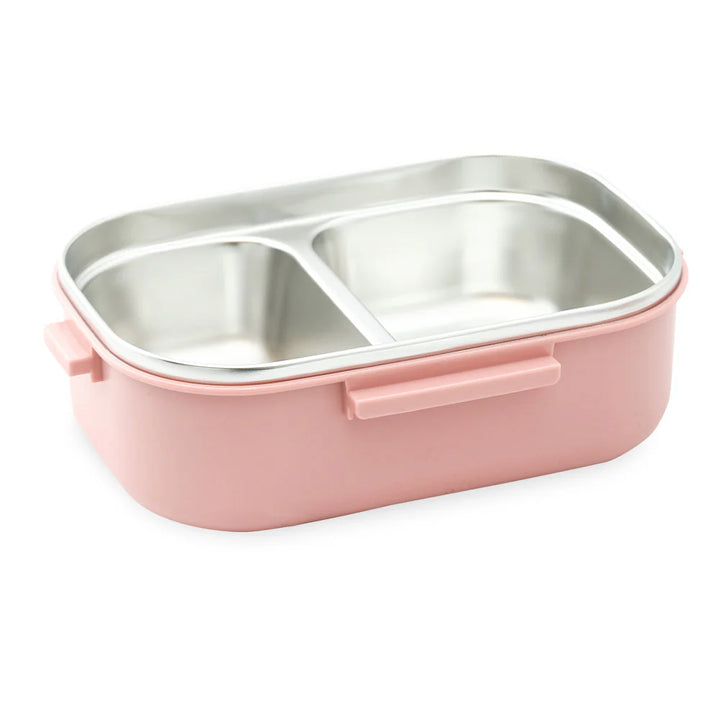 Homeatic Duo Bento Stainless Steel Pink 850 ml Lunch Box with Cutlery at Zubaidas Best Online Baby and Kids Store in Pakistan