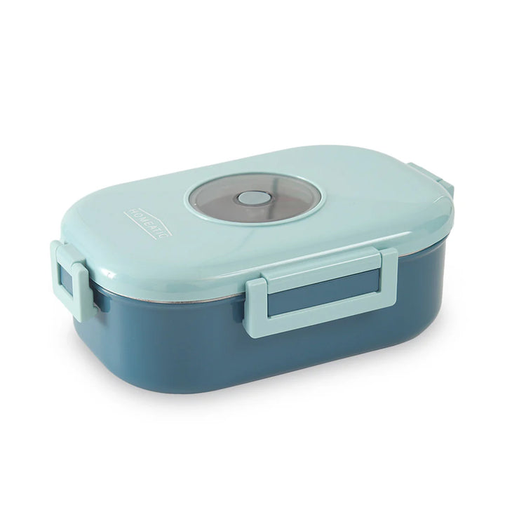Homeatic Duo Layer Bento Stainless Steel Blue 980 ML Lunch Box at Zubaidas