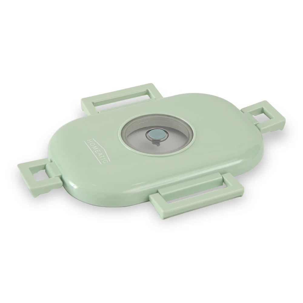 Homeatic Duo Layer Bento Stainless Steel Green 980 ML Lunch Box at Zubaidas Online Pakistan