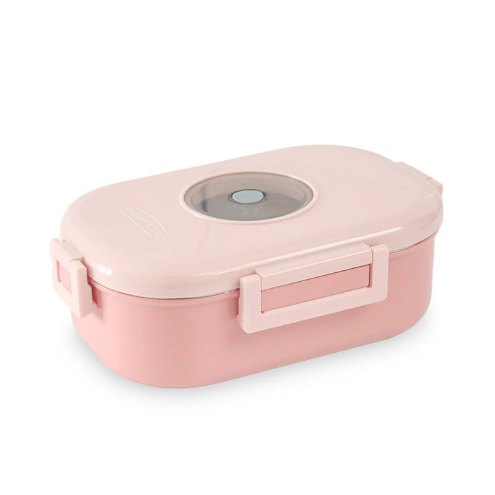 Homeatic Duo Layer Bento Stainless Steel Pink 980 ML Lunch Box at Zubaidas