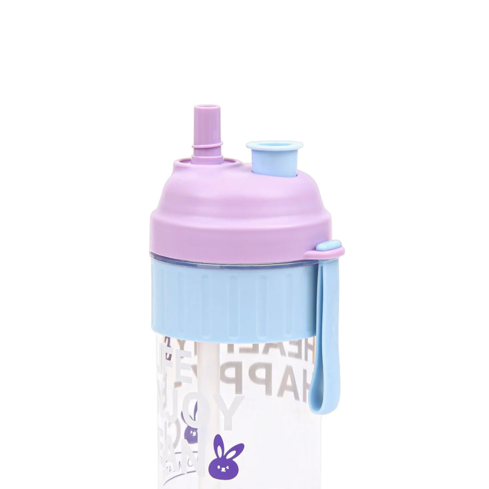 Homeatic Happy Bunny Blue Water Bottle with Straw 850ML at Zubaidas Official Pakistan