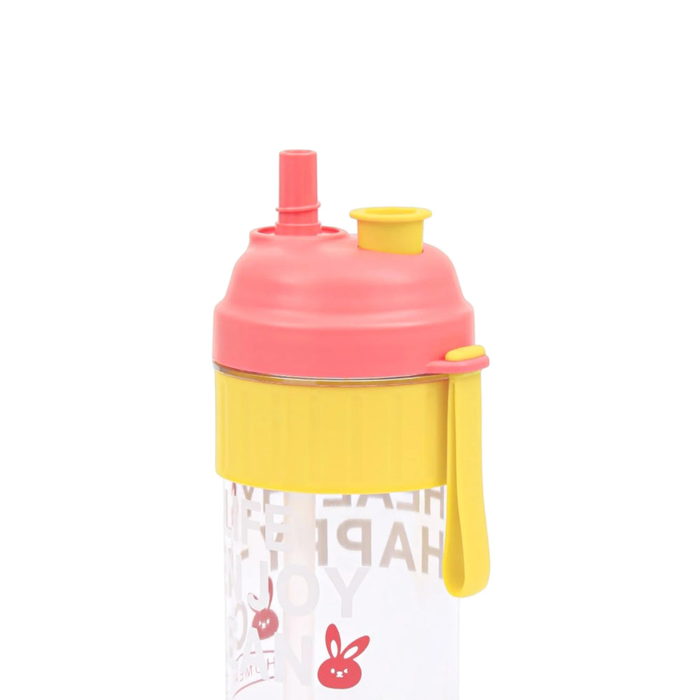 Homeatic Happy Bunny Pink Water Bottle with Straw 850ML at Zubaidas Official Pakistan