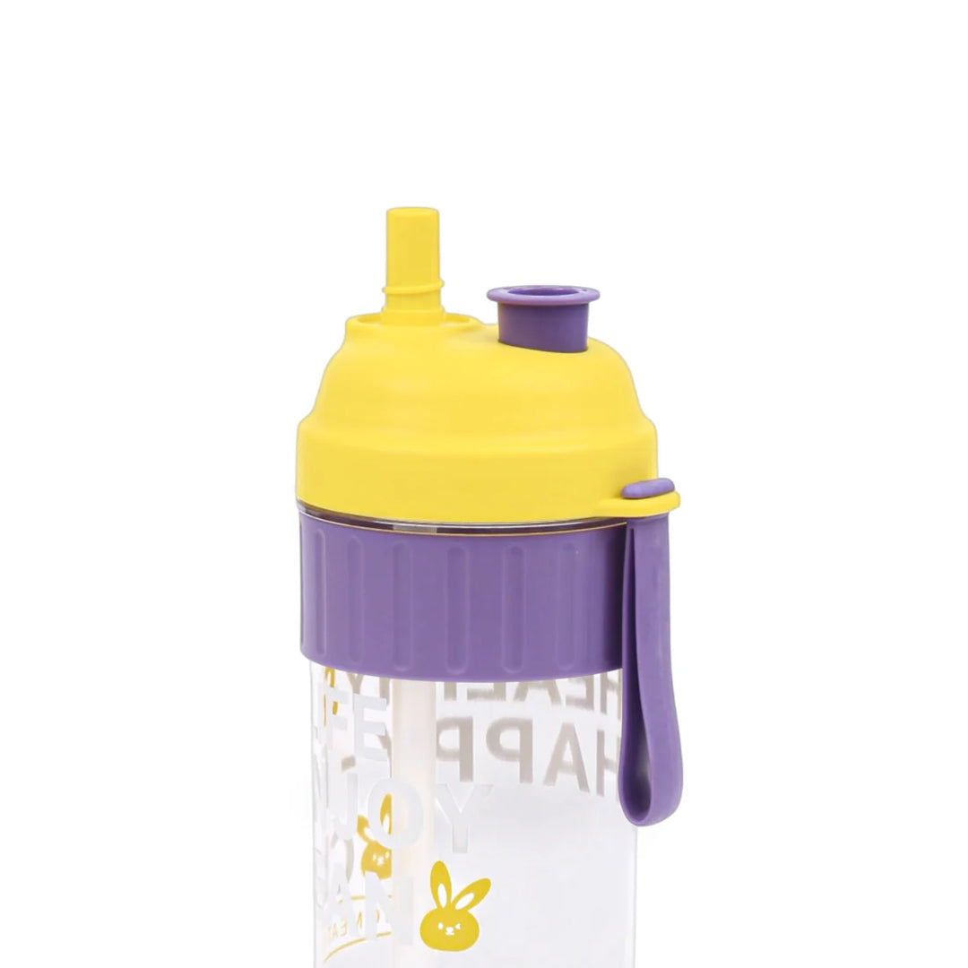 Homeatic Happy Bunny Yellow Water Bottle with Straw 850ML at Zubaidas Official Pakistan