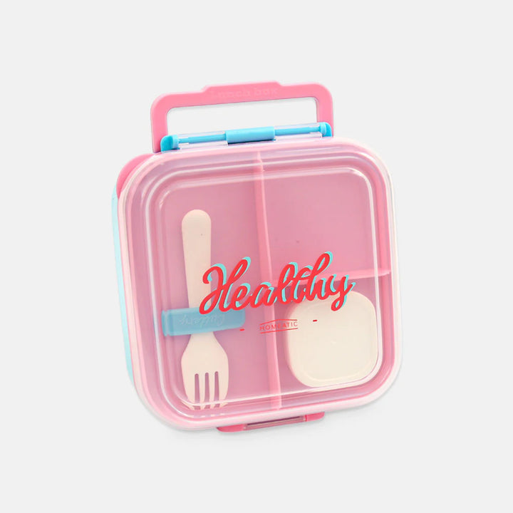 Homeatic Healthy Bento Plastic Blue 1.5 Ltr Lunch Box with Cutlery at Zubaidas Official Pakistan