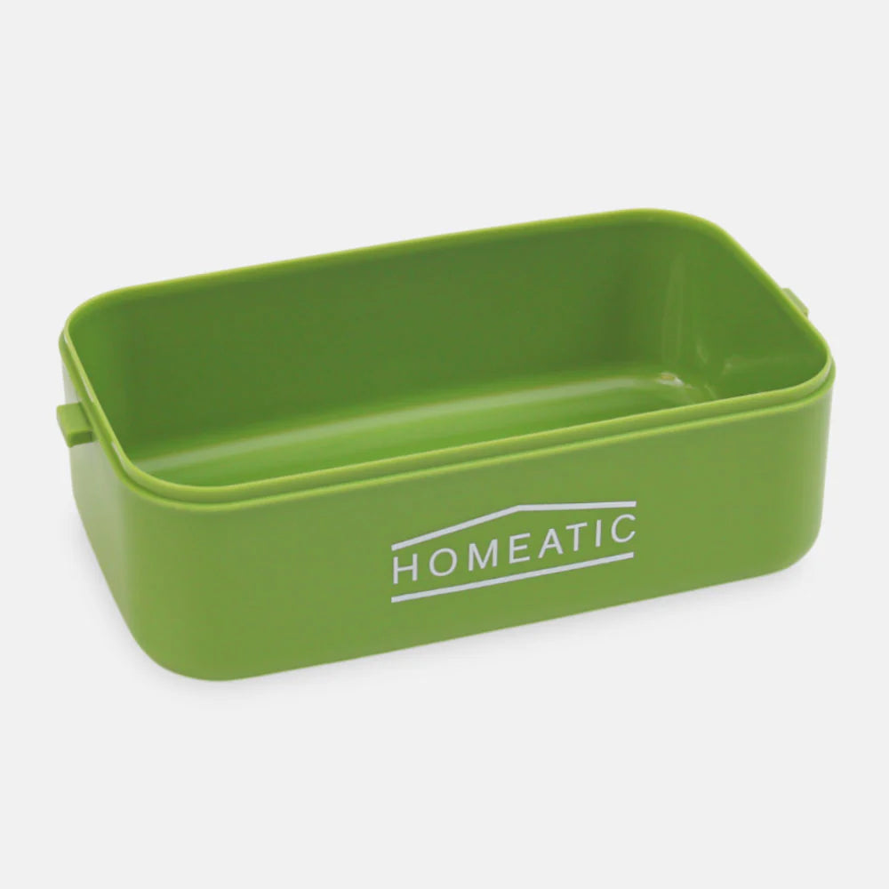 Homeatic Kawai Friends Green Plastic 1 Ltr Lunch Box with Cutlery at Zubaidas Online Pakistan