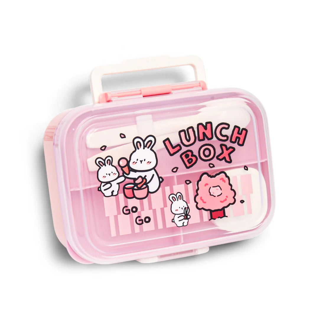 Homeatic Kids Bento Pink 1.15 Ltr Lunch Box with Cutlery at Zubaidas Official Pakistan