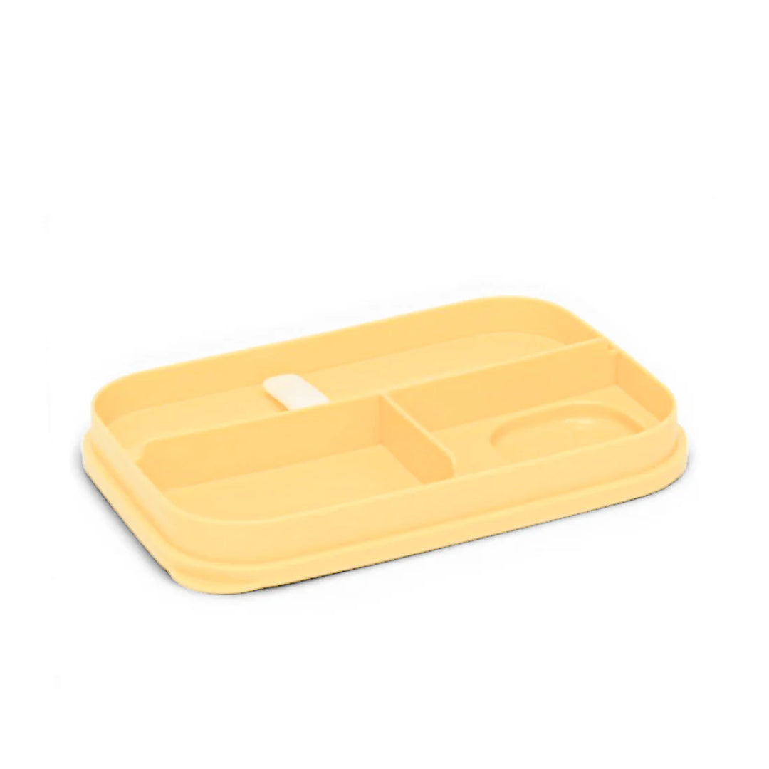 Homeatic Kids Bento Yellow and Sky Blue 1.15 Ltr Lunch Box with Cutlery at Zubaidas Best Online Baby and Kids Shop in Pakistan