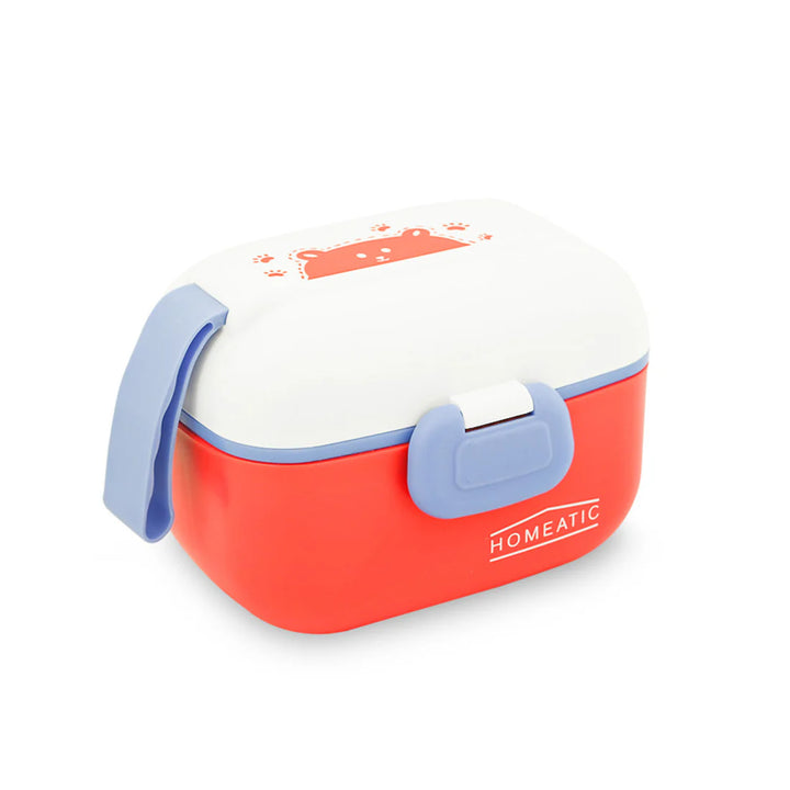 Homeatic Kids Snack Container Red 450 ml Lunch Box at Zubaidas