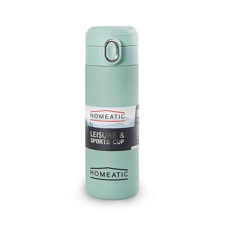 Homeatic Leisure and Sports Vacuum Flask 400ML Green Steel Water Bottle at Zubaidas