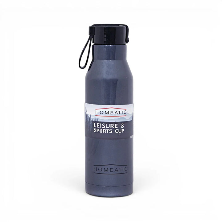 Homeatic Leisure and Sports Vacuum Flask 500ML Blue Steel Water Bottle at Zubaidas